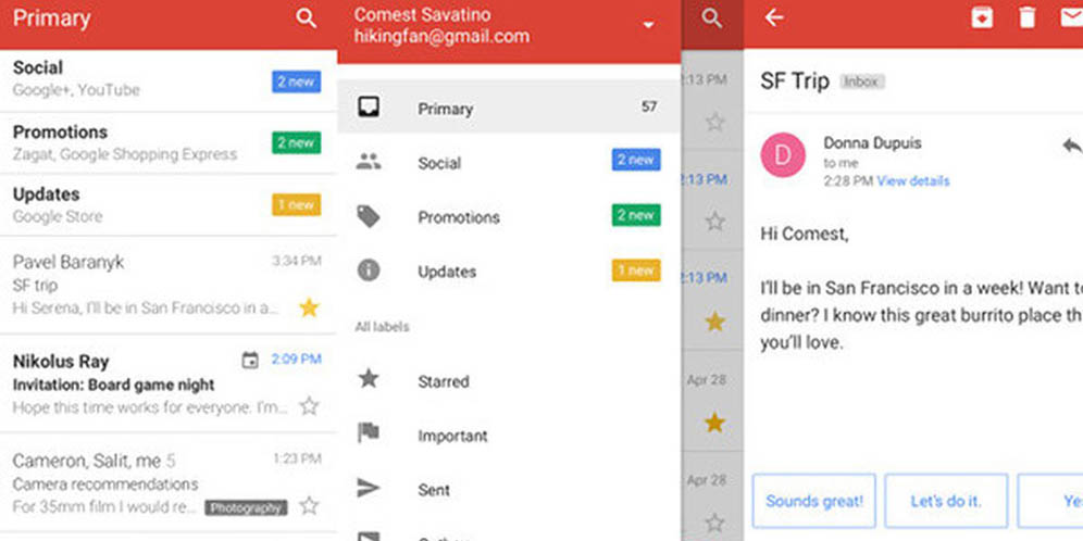 Gmail Go, Aplikasi Email Ringan dan Bebas Spam dari Google